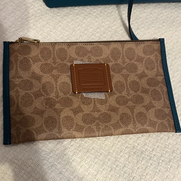 Coach Deep Teal Tote Bag - Picture 7 of 13